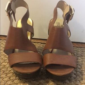 Michael Kors Camel Heeled Sandals