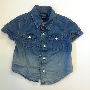 12M - Denim Snap Up Shirt