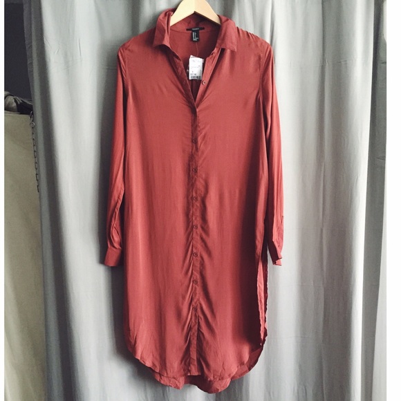 Forever 21 Tops - Long button down top