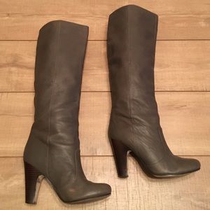 DV Dolce Vita Tall Grey Leather Boots