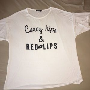 Curvy Hips and Red lips tshirt!