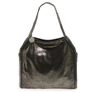 "Falabella" Shimmering Faux Leather Tote