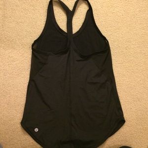 Lululemon black racetrack tank