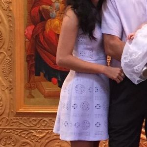 Lilac mini purple dress