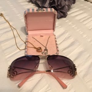 Juicy Couture Sunglasses and Necklaces Bundle