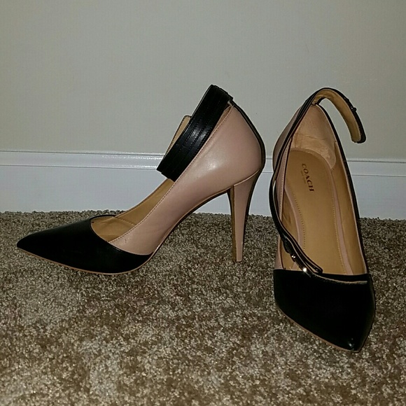 Coach closed toe heels