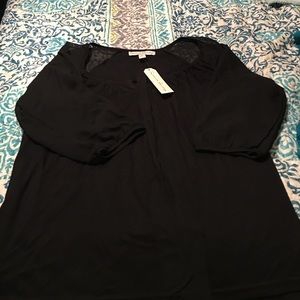 Never worn...Black 3/4 sleeve blouse