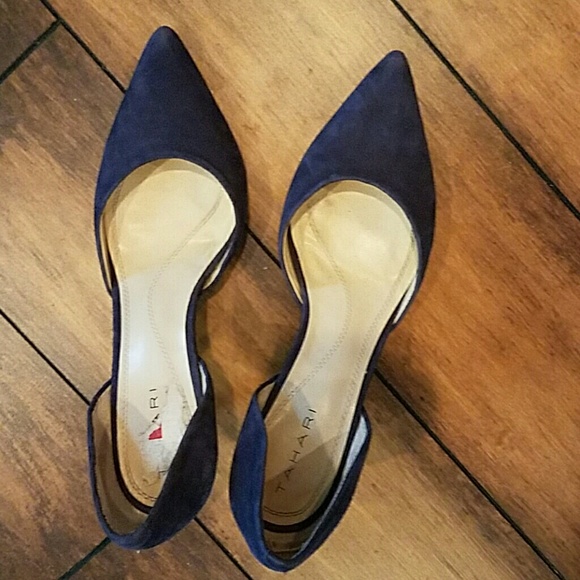 Tahari  suede heels