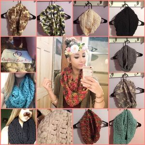 Handmade infinity scarfs