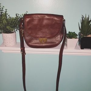{Fossil} brown Emi saddle crossbody