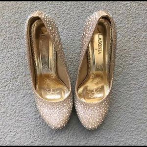 Lasonia rhinestone heels