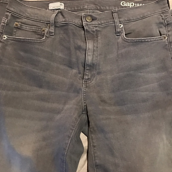 Gray Gap True Skinny Jeans