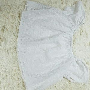 Zara cold shoulder crop top