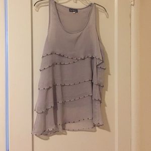 The Hanger grey tank