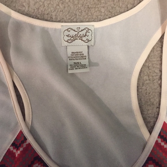 Silk cream short sleeve tank - Picture 2 of 3