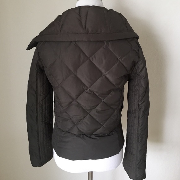 MNG Mango Army Green Down Crop Puffer Jacket XXS - Picture 2 of 4