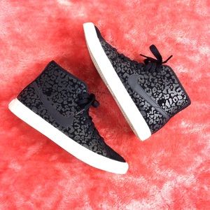 Nike Primo Court Hi-top 7.5 Black on Black Leopard