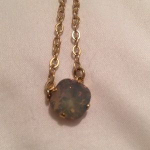 Victoria Lynn Grey stone necklace
