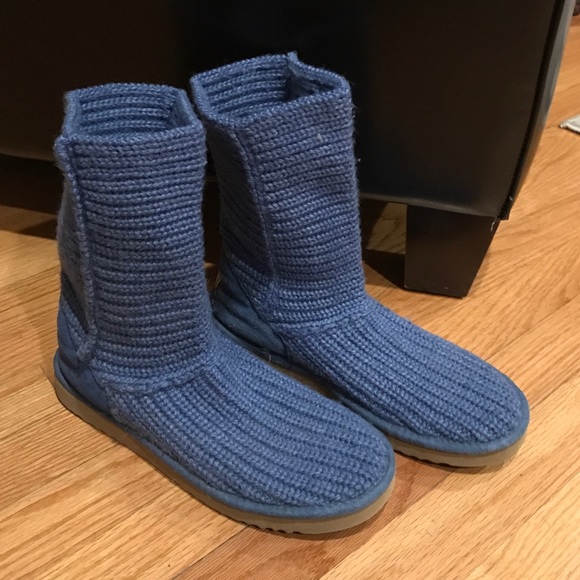 Ugg Classic Crochet Short Knee Boots Blue