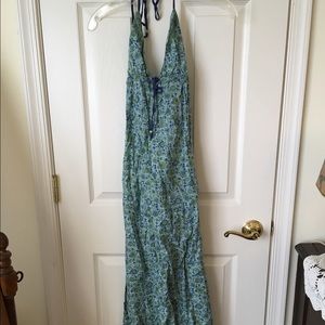 Floral halter dress