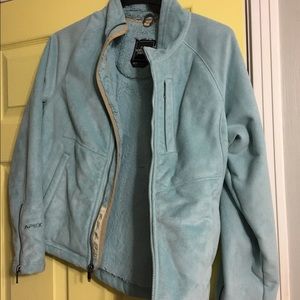 Small light blue north face