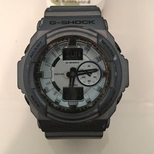 Vibrant blue G shock worn very lightly