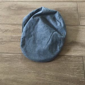 Chambray newsboy cap