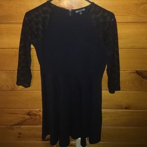 Long sleeve back dress
