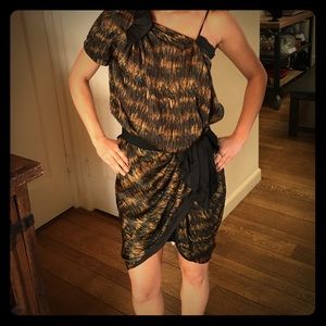 Isabel Marant silk wrap holiday dress