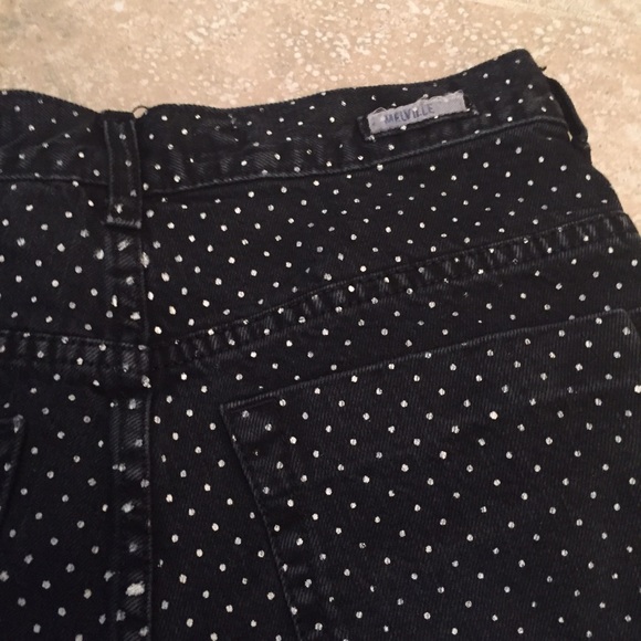 NEW Brandy Melville Denim Polka Dot Shorts - Picture 4 of 4