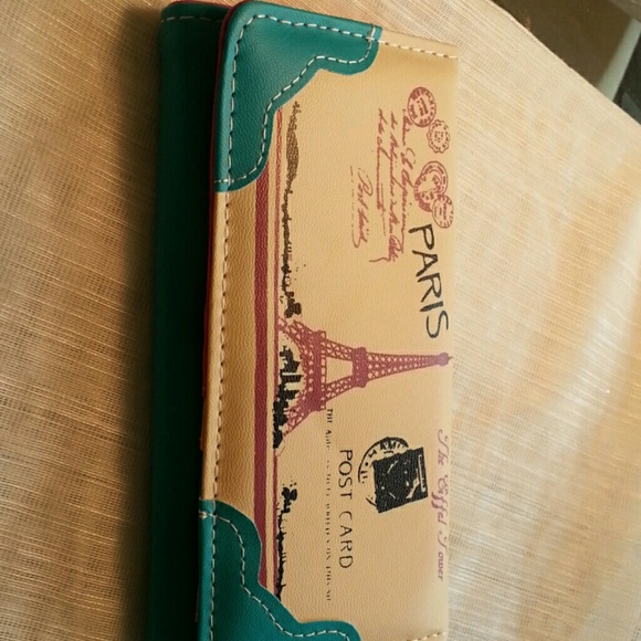 Paris post card wallet