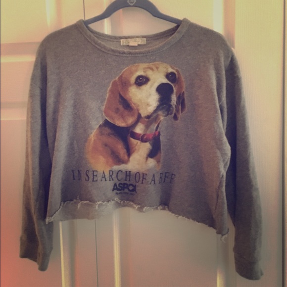 Dog Sweater Crop Top