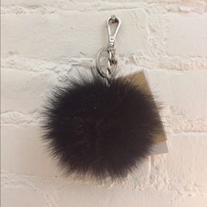 Fur Pom Pom Handbag Charm/Keychain