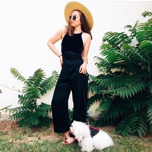 Vintage Velvet and Satin Jumpsuit