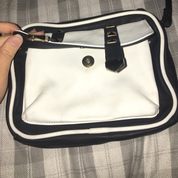 White and Black purse