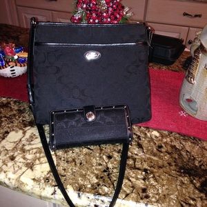 Coach cross body purse and coach wallet