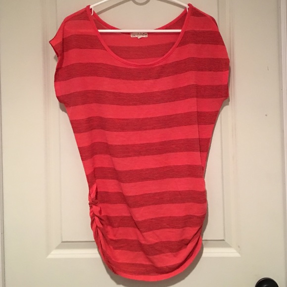 One Clothing Stretchy Striped Blouse