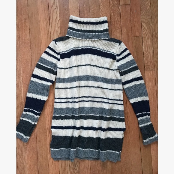 NEW Calypso Striped Turtleneck - Picture 1 of 3