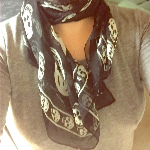 Authentic chiffon Alexander McQueen scarf