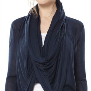 Charcoal Alice & Olivia Drape Wrap Around Sweater