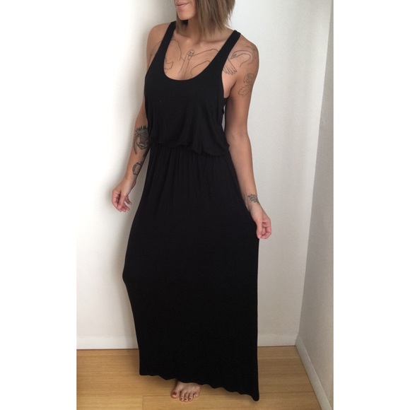 Black maxi dress