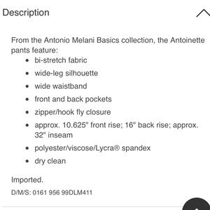 ANTONIO MELANI Pants - Antonio Melani Antoinette Pants💓 ANTONIO MELANI Pants - Antonio Melani Antoinette Pants💓
