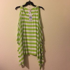 Michael Kors Kiwi stripped shirt NWT