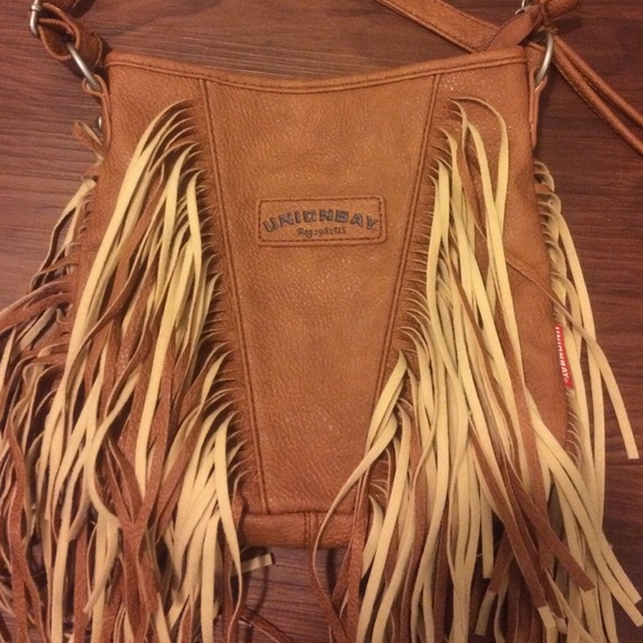 Brown Fringe cross body