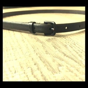 Vince leather black skinny belt.  Size small NWOT