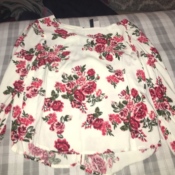 Floral H&M long sleeve shirt