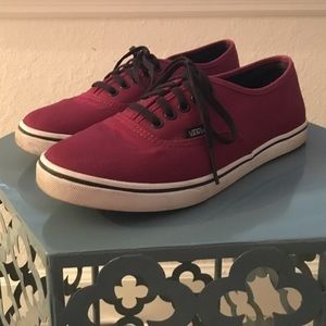 Maroon Vans Authentic Lo Pro (Size 8)
