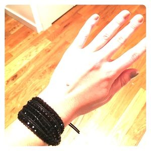 Victoria Emerson black wrap bracelet