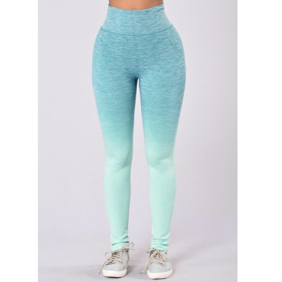 Double Dip Legging - Turquoise size S