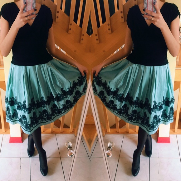 NWT BLUE BLACK STRETCH DRESS - Picture 1 of 4